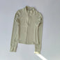 Zippered Sports Jacket for Women Yoga Suits
