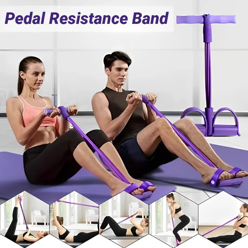 Four-Tube Pedal Multi-Functional Household Fitness