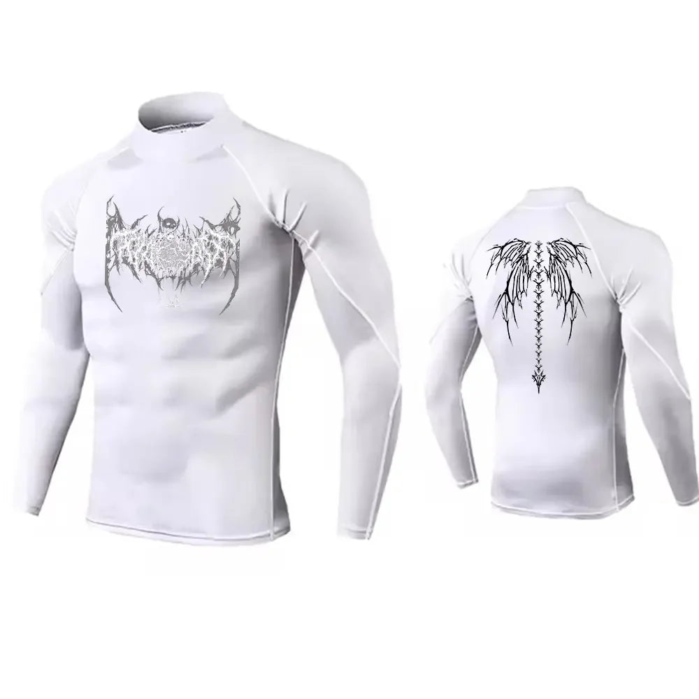 Men's Turtleneck Compression Quick Dry Gym Shirt
