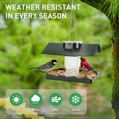 Hanging Bird Feeder for Outdoor Garden Decoration