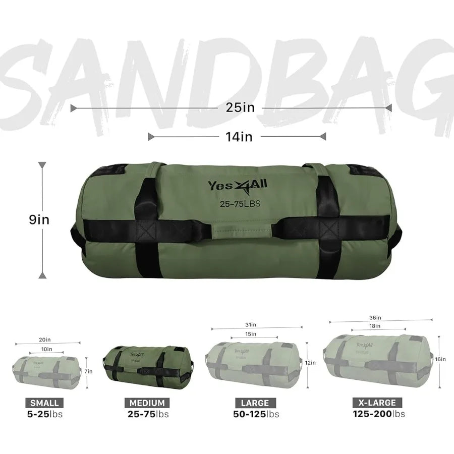 Adjustable sand bags for weight training workouts