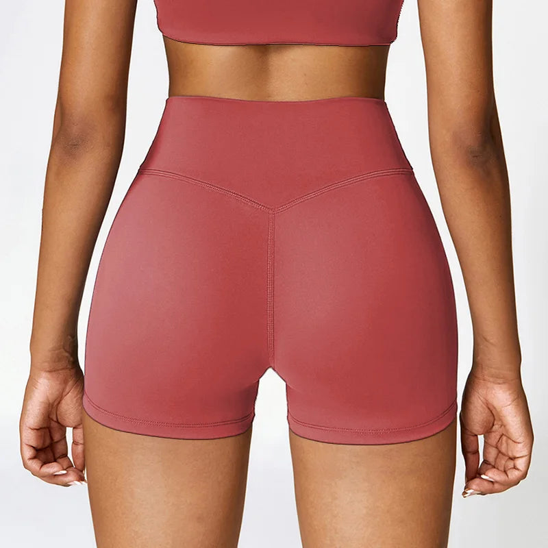 Women's sports Yoga Fitness shorts High Waist