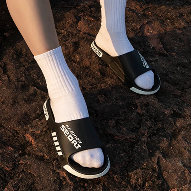 Men Women Outdoor Soft Slippers Thick Bottom