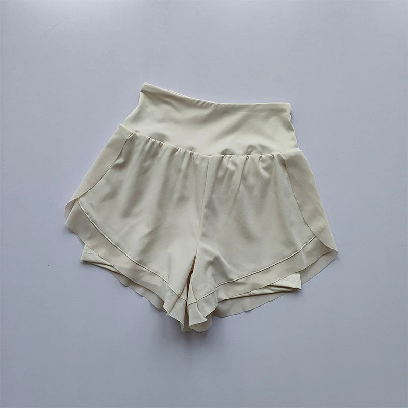 Summer Women's Sports Shorts Mesh 2 In 1