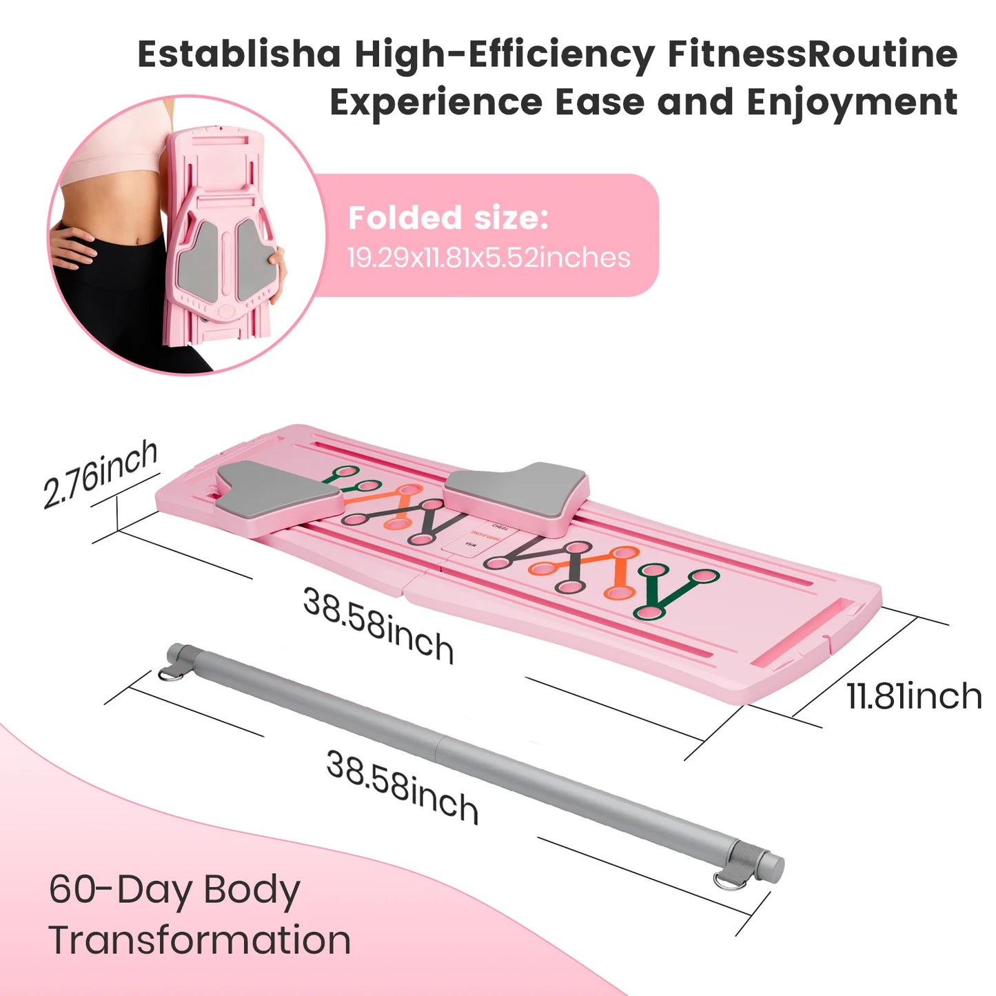 7-in-1 Portable Foldable Pilates Exercise Board