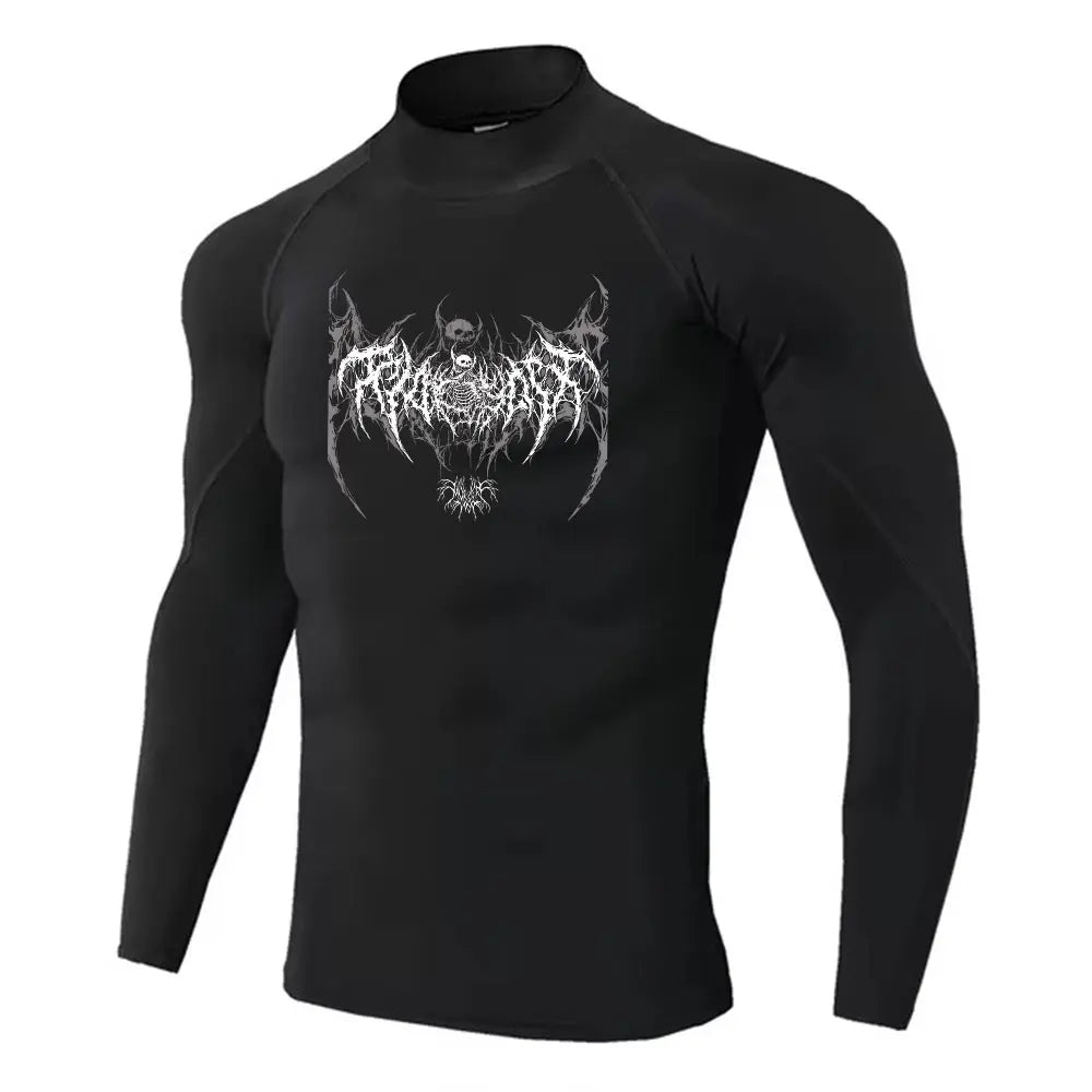 Men's Turtleneck Compression Quick Dry Gym Shirt