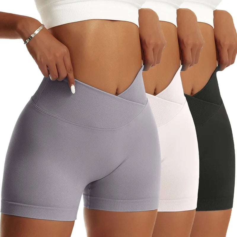 3 Pieces Women Solid Hip Sports Pants