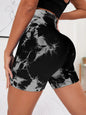 Tie Dye Yoga Shorts Marble Gym Shorts