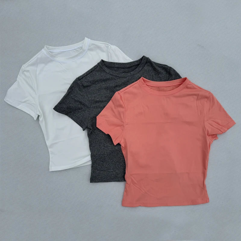 Women's Tight Fitting Sports T-shirt Quick Drying