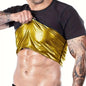 Men's Short Sleeve Sauna Shirt Sweat Suit