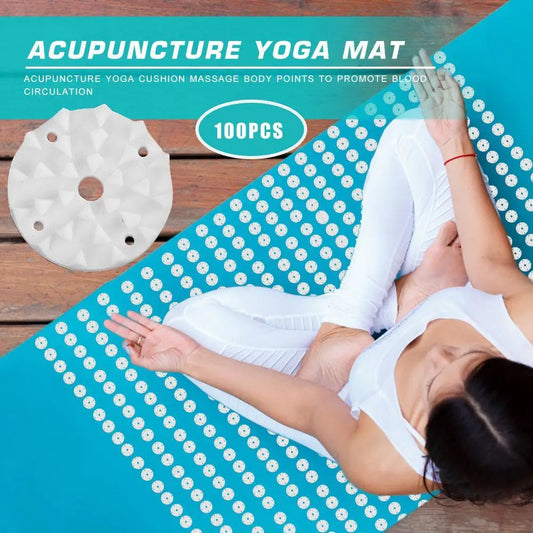 100pcs Plastic Lotus Acupressure Yoga Pilates Mat