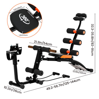Six-In-One Multifunctional Ad Abdominal Machine