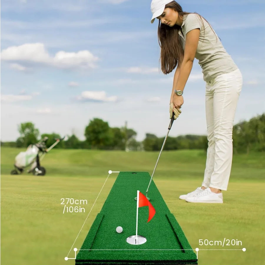 Golf Putting Practice Green Non-Slip Mat