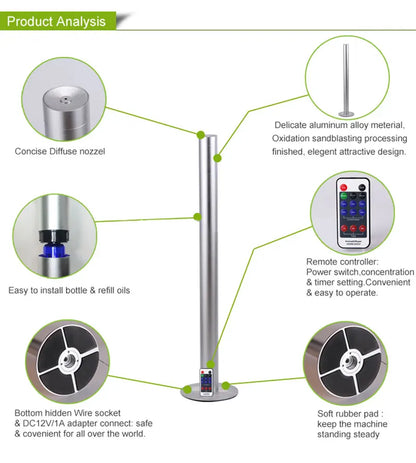 Long Column Electric Scent Fragrance Oil Diffuser
