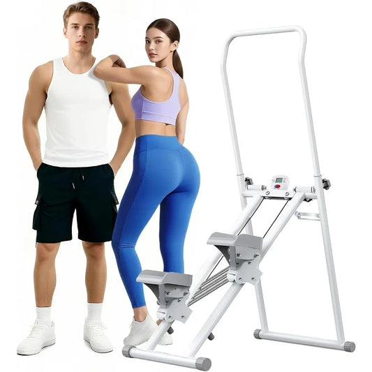 Compact Folding Stair Stepper with Adjustable Resistance