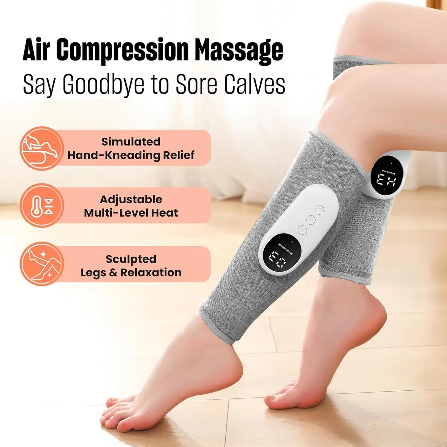 Leg/calf Massager with Heat and Compression