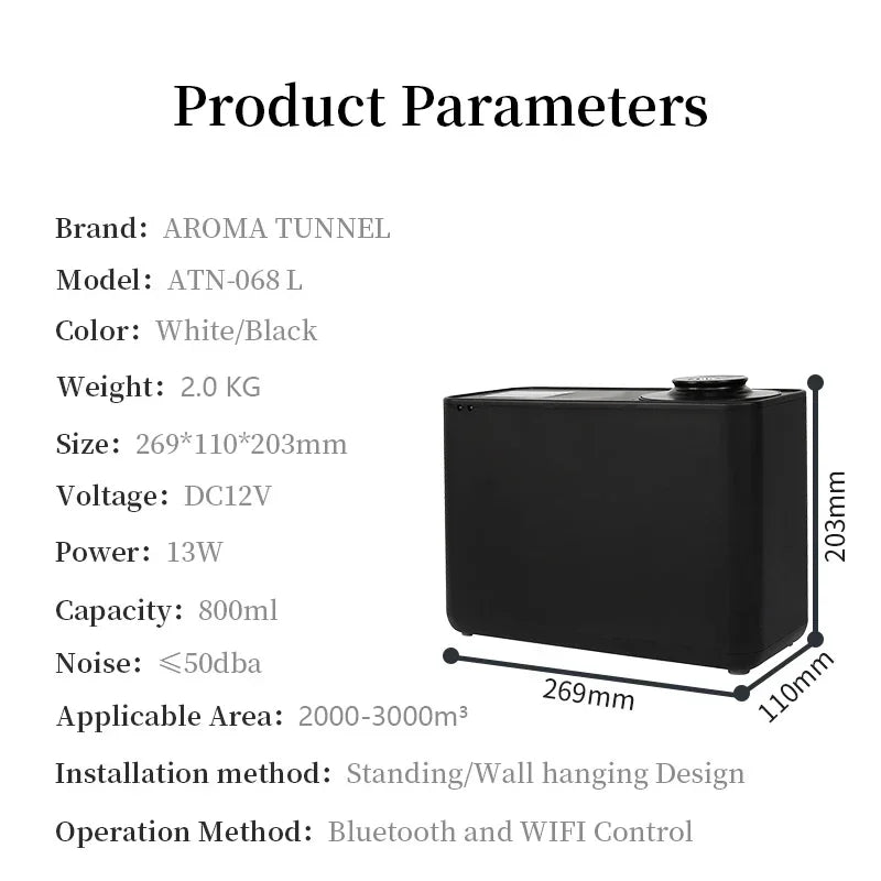 Smart Aroma Diffuser WIFI Bluetooth Control HVAC