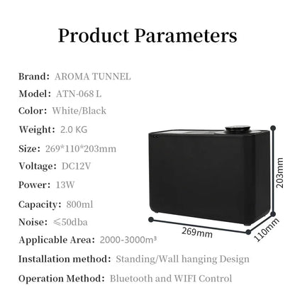 Smart Aroma Diffuser WIFI Bluetooth Control HVAC