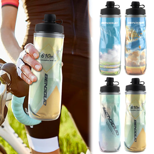 610ml Insulated Bike Water Bottle Leak-Proof