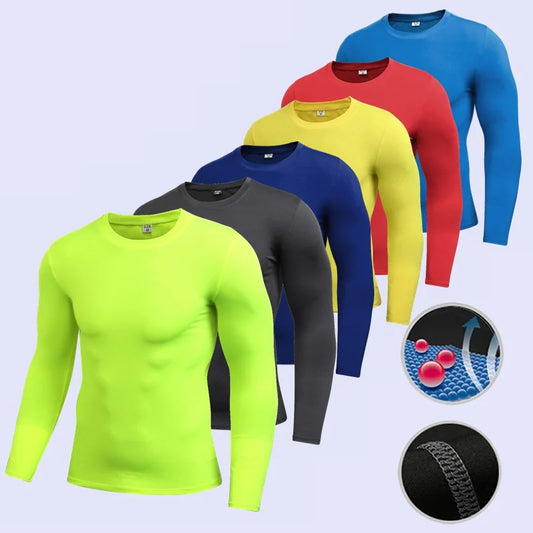 Men's Compression Running T-Shirt Fitness Long Sleeve