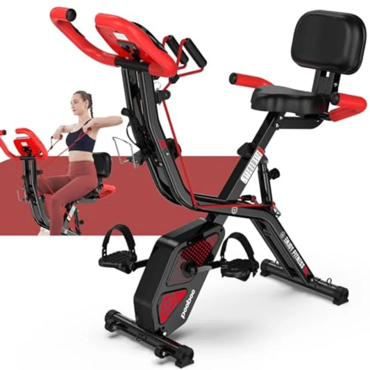 Folding Stationary Exercise Bike for Home Gym