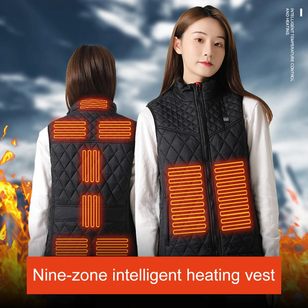 Women's Electric Heating Vest Rechargable Electric Jacket