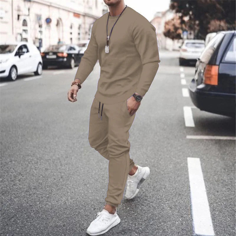 Men's Two Piece Set Running Sweatshirt+Sweatpants