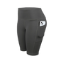 Women Solid Yoga Shorts with 3 Pockets