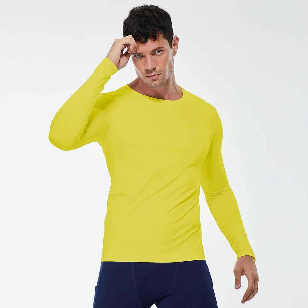 Men's Compression Running T-Shirt Fitness Long Sleeve