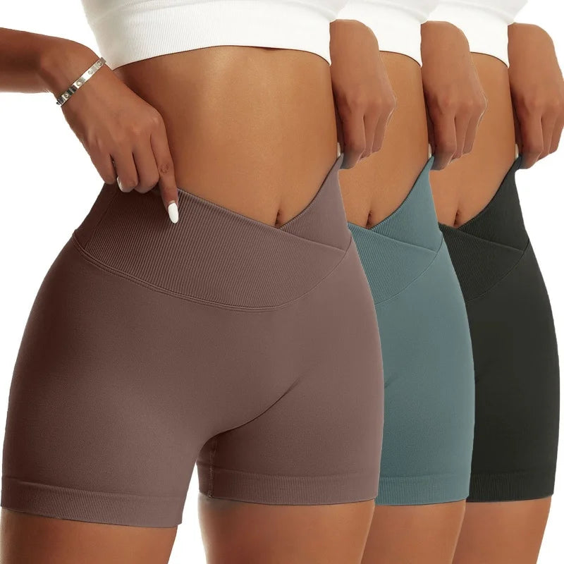 3 Pieces Women Solid Hip Sports Pants