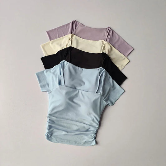 Summer New Fake Two Piece Yoga Dress
