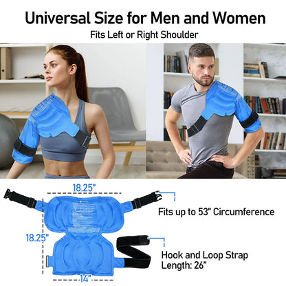 Shoulder Ice Pack Wrap, Hot Cold Therapy