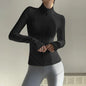 Women Zip Fitness Clothes Long Sleeve Jacket