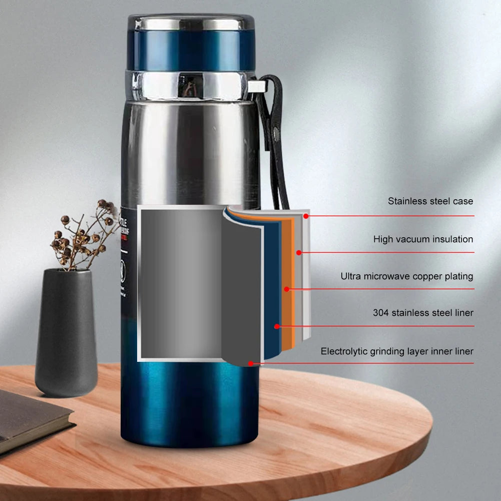 1000ml Insulated Thermal Water Bottle with Handle