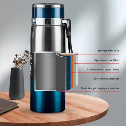 1000ml Insulated Thermal Water Bottle with Handle