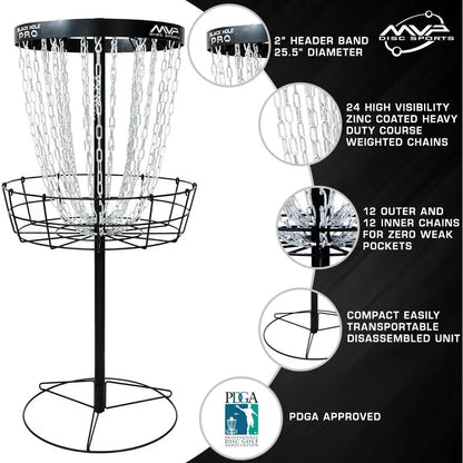 24 Chain Disc Golf Basket & Transit Bag
