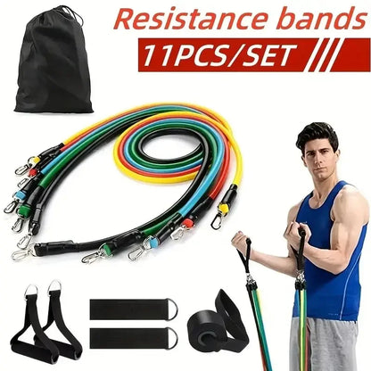 11 Pcs/Set TPE Resistance Elastic Band Set