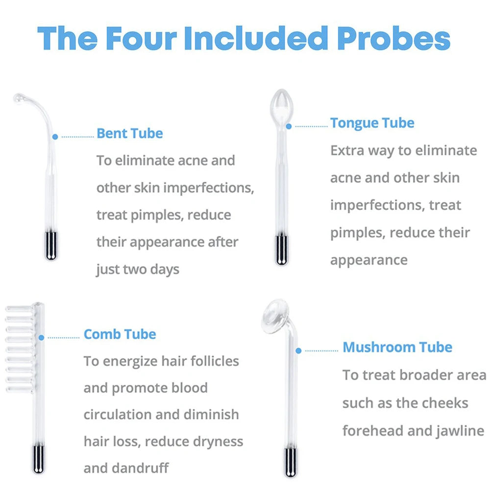 4 in 1 High Frequency Electrode Wand