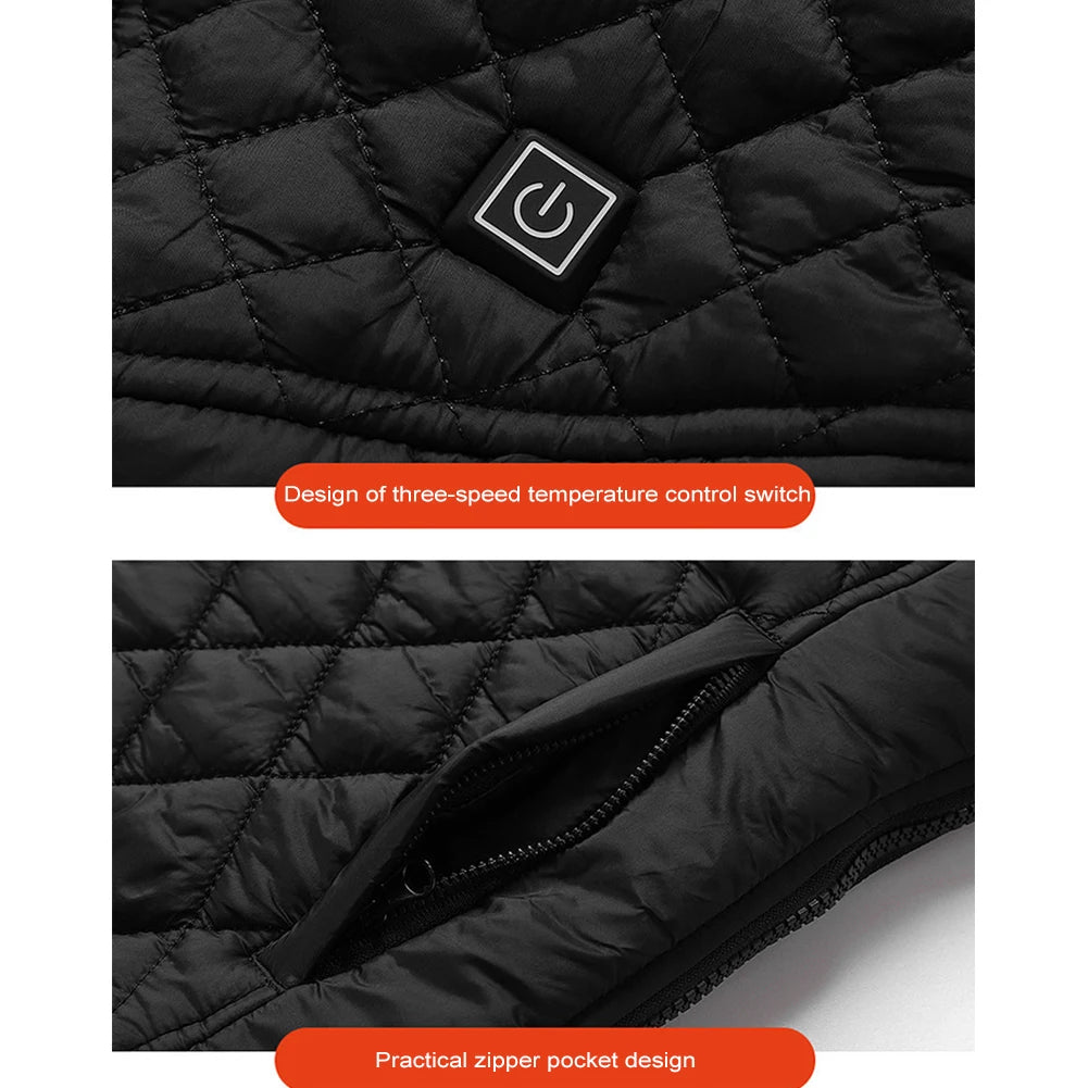 Women's Electric Heating Vest Rechargable Electric Jacket