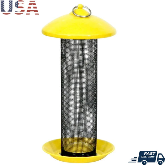 Finch Bird Seed Holder with Feeding Station