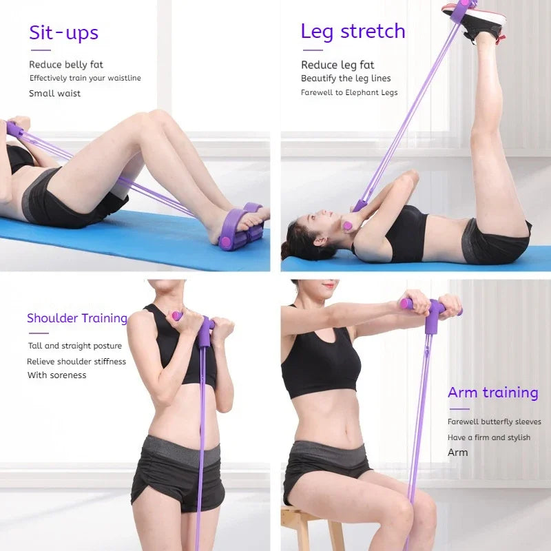 6-Tube Resistance Band Multi Function Bands