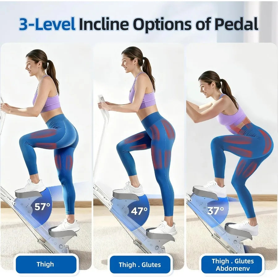 Compact Folding Stair Stepper with Adjustable Resistance