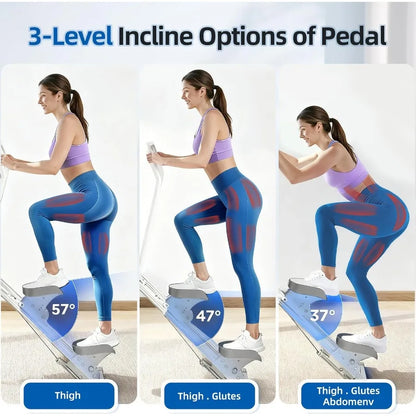 Compact Folding Stair Stepper with Adjustable Resistance