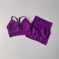 2 Pcs Yoga Sets Women High Waist