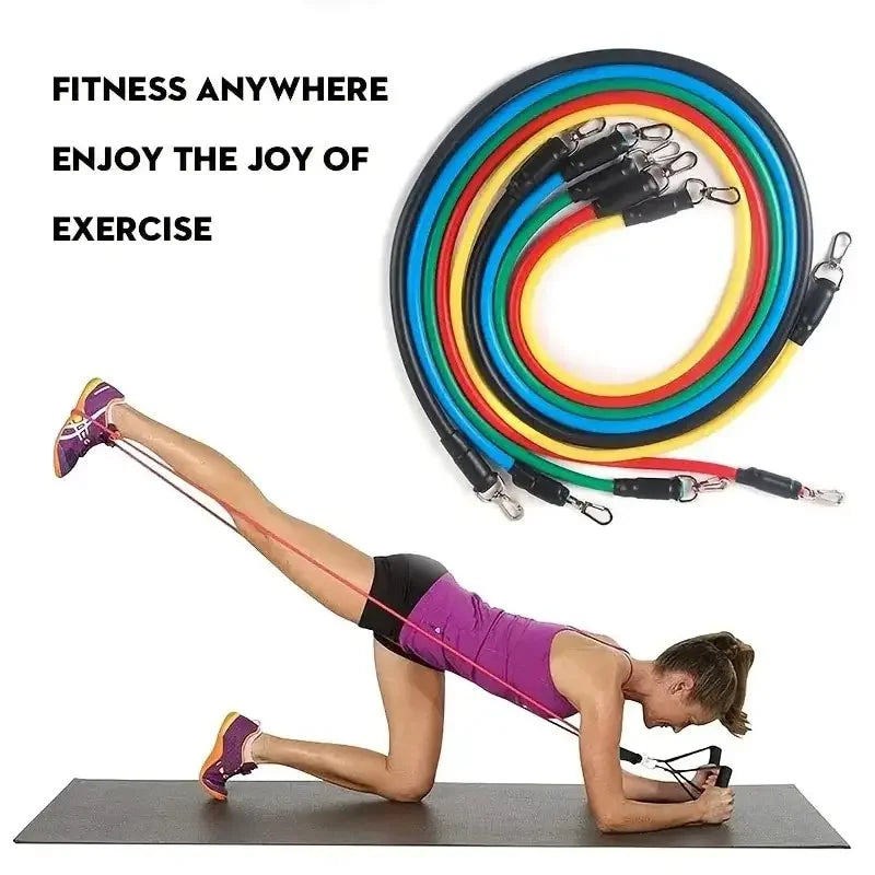 11 Pcs/Set TPE Resistance Elastic Band Set