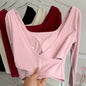 Fixed Chest Pads Crossed Back Yoga Clothes