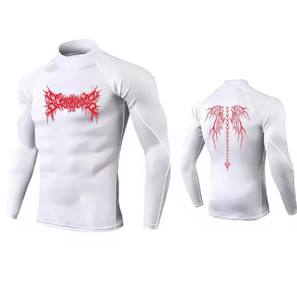 Men's Turtleneck Compression Quick Dry Gym Shirt