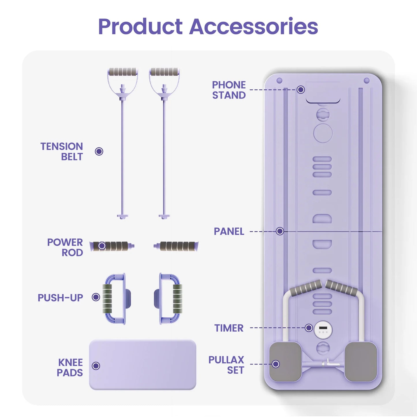 Pilates Multi-Functional Foldable  Excercise Ab Board