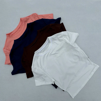 Women's Tight Fitting Sports T-shirt Quick Drying