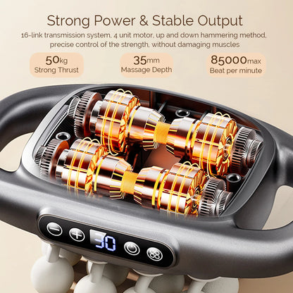 16-Head Fascia Gun High-Frequency Massager